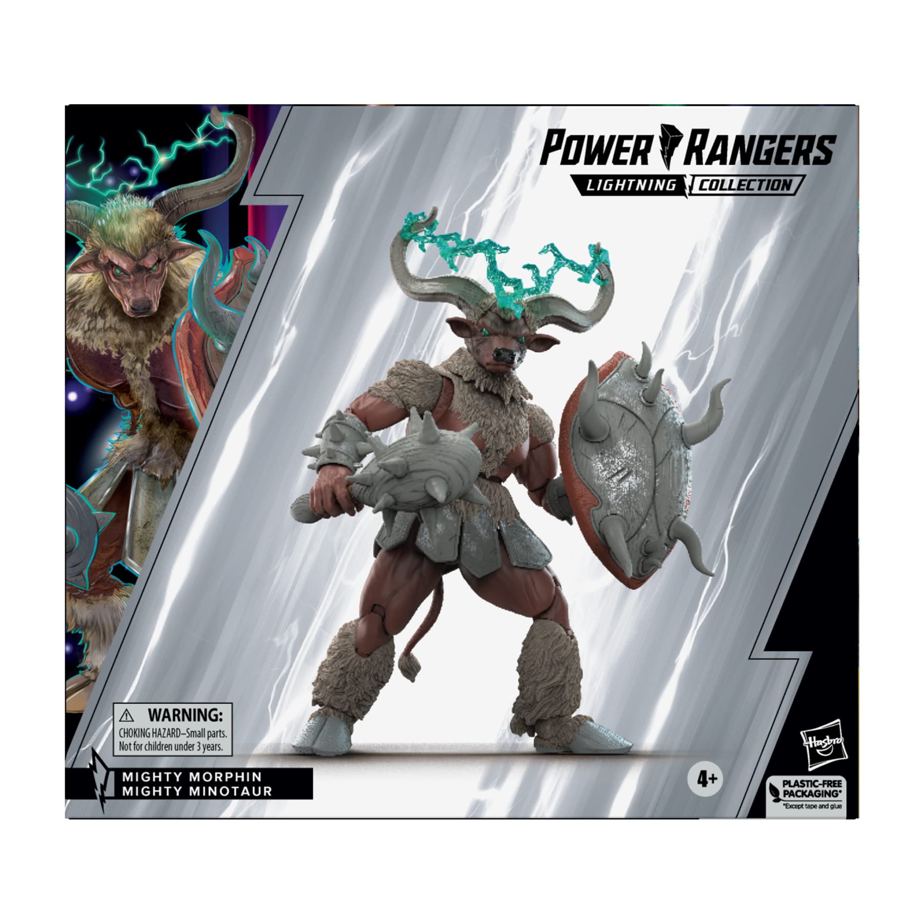 Power Rangers Lightning Collection Mighty Morphin Mighty Minotaur 6-Inch Premium Collectible Action Figure Toy, Accessories, Kids 4 and Up