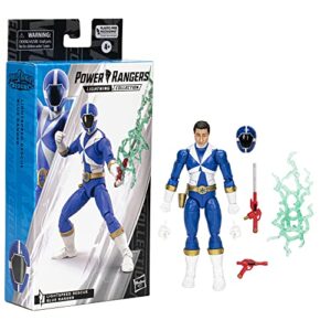 Power Rangers Lightning Collection Lightspeed Rescue Blue Ranger 6-Inch Premium Collectible Action Figure Toy with Accessories, Kids Ages 4 and Up