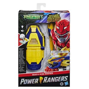 Power Rangers Beast Morphers Beast-X King Morpher Electronic Roleplay Toy Motion Reactive Lights and Sounds Inspired TV Show