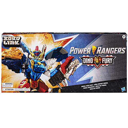 Power Rangers Dino Fury Primal Mega Pack for Kids Ages 4 and Up (Amazon Exclusive)