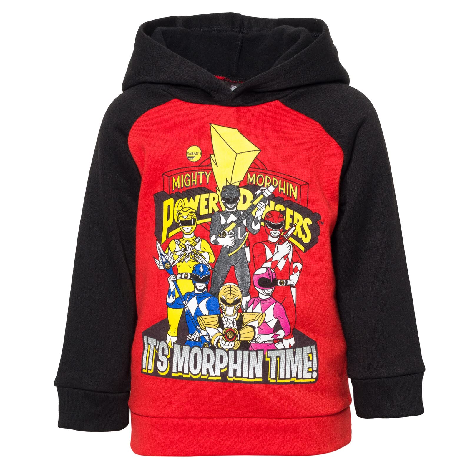 Power Rangers Black Ranger Yellow Ranger Blue Ranger Little Boys Fleece Pullover Hoodie Pants Red/Black 7-8