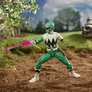 Power Rangers Lightning Collection Lost Galaxy Green Ranger 6-Inch Premium Collectible Action Figure Toy with Accessories Kids Ages 4 and Up