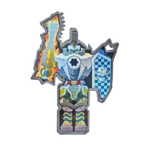 Power Rangers Dino Fury Boomtower 6-Inch Villain Action Figure Toy Inspired by TV Show with Battle Key and Weapon Accessory for Ages 4 and Up