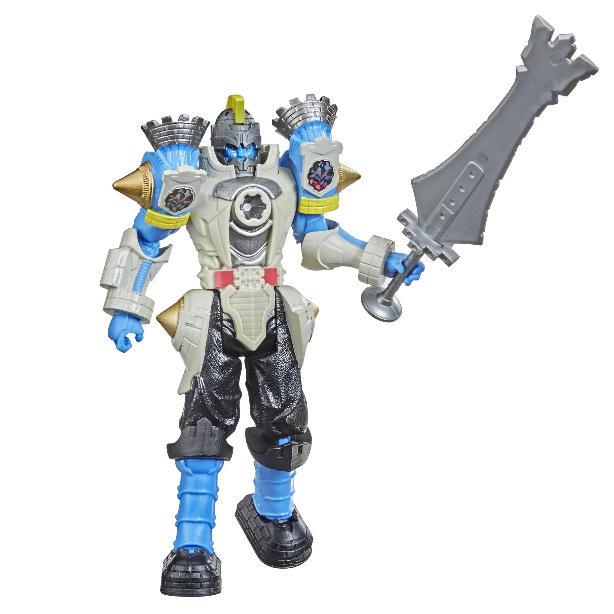 Power Rangers Dino Fury Boomtower 6-Inch Villain Action Figure Toy Inspired by TV Show with Battle Key and Weapon Accessory for Ages 4 and Up