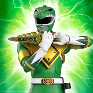 Super7 ULTIMATES! Mighty Morphin Power Rangers Green Ranger - 7" Power Rangers Action Figure with Accessories Classic TV Show Collectibles and Retro Toys