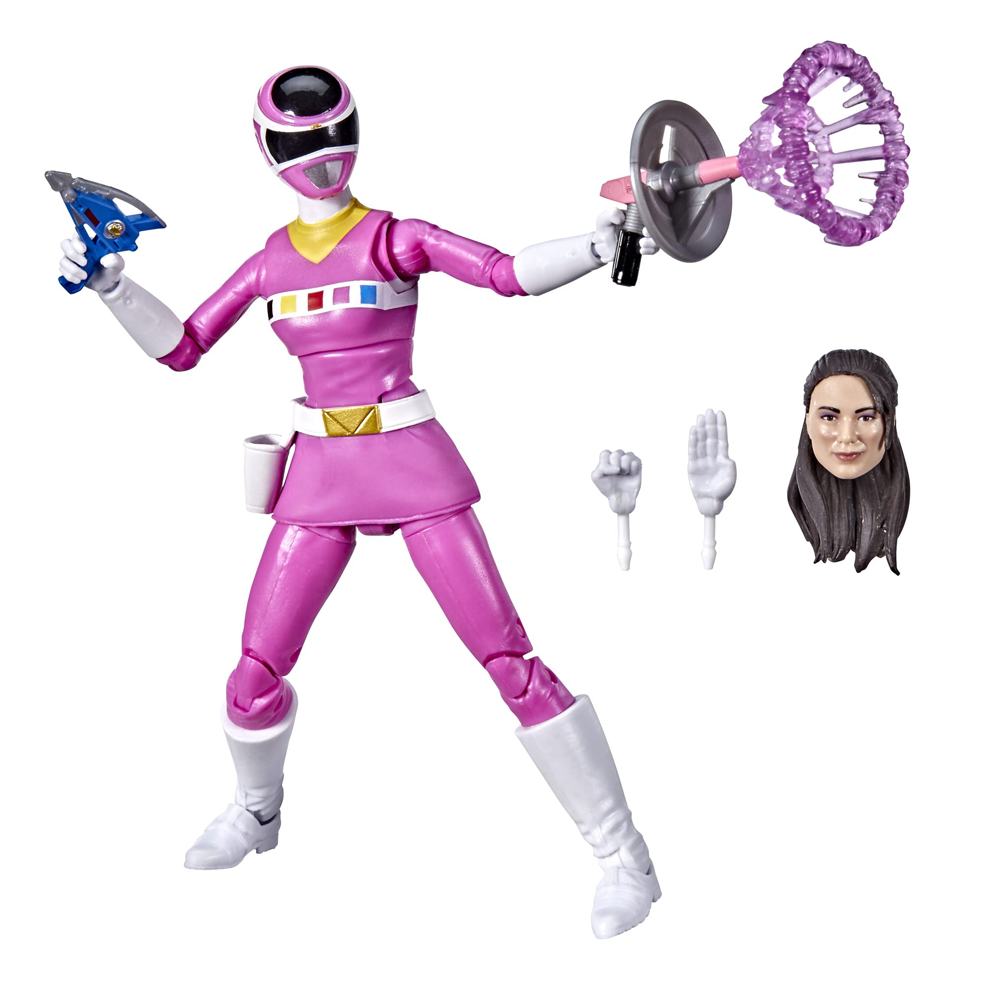 Power Rangers Lightning Collection in Space Pink Ranger 6-Inch Premium Collectible Action Figure Toy with Accessories, Kids Ages 4 and Up