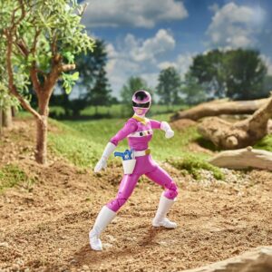 Power Rangers Lightning Collection in Space Pink Ranger 6-Inch Premium Collectible Action Figure Toy with Accessories, Kids Ages 4 and Up