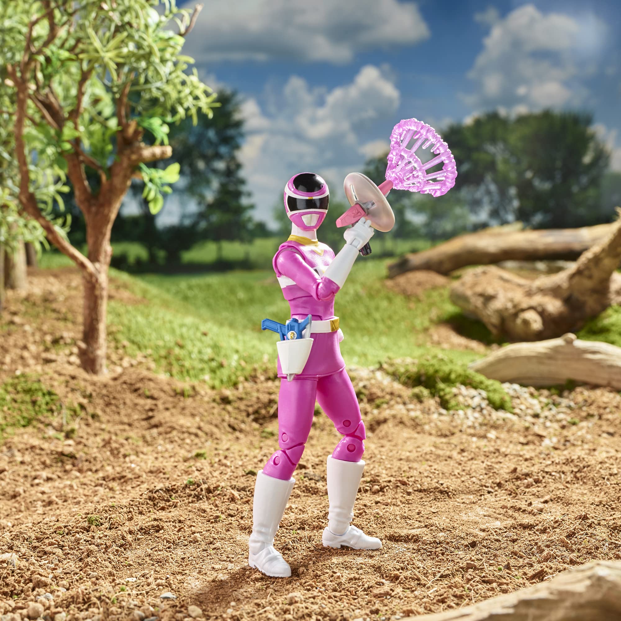 Power Rangers Lightning Collection in Space Pink Ranger 6-Inch Premium Collectible Action Figure Toy with Accessories, Kids Ages 4 and Up