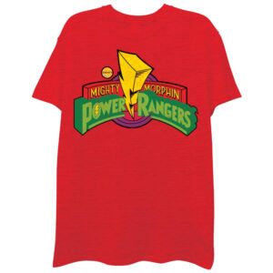 power rangers men's t-shirt, red heather, x-large