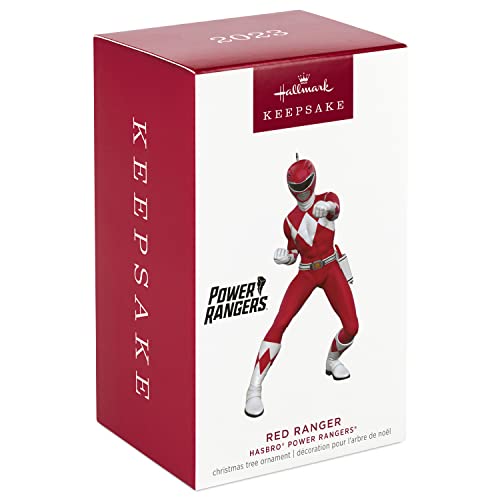 Hallmark Keepsake Christmas Ornament 2023, Hasbro Power Rangers Red Ranger, Gifts for Kids