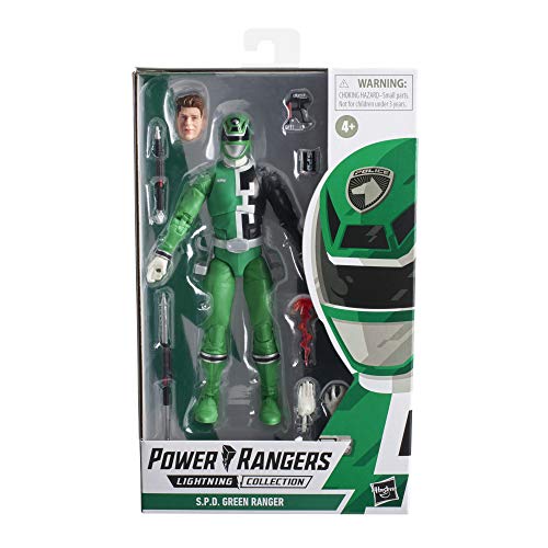 Power Rangers Lightning Collection S.P.D. Green Ranger 6-Inch Premium Collectible Action Figure Toy with Accessories