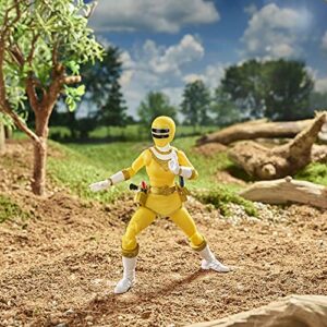 Power Rangers Lightning Collection Zeo Yellow Ranger 6-Inch Premium Collectible Action Figure Toy with Accessories, Kids Ages 4 and Up