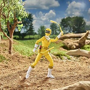 Power Rangers Lightning Collection Zeo Yellow Ranger 6-Inch Premium Collectible Action Figure Toy with Accessories, Kids Ages 4 and Up