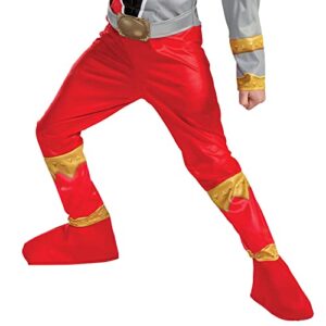 Red Ranger Costume for Kids, Official Deluxe Dino Fury Power Ranger Costume, Child Size Extra Small (3T-4T)