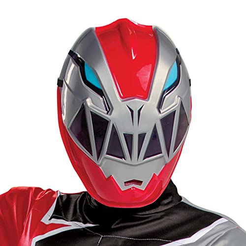 Red Ranger Costume for Kids, Official Deluxe Dino Fury Power Ranger Costume, Child Size Extra Small (3T-4T)