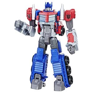 transformers toys heroic optimus prime action figure - timeless large-scale figure, changes into toy truck - toys for kids 6 and up, 11-inch (amazon exclusive)