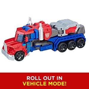 Transformers Toys Heroic Optimus Prime Action Figure - Timeless Large-Scale Figure, Changes into Toy Truck - Toys for Kids 6 and Up, 11-inch (Amazon Exclusive)