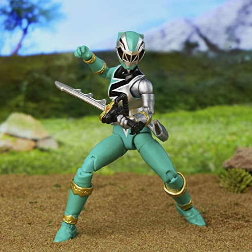 Power Rangers Lightning Collection Dino Fury Green Ranger 6-inch Scale Action Figure, Toys and Action Figures for Kids Ages 4 and Up