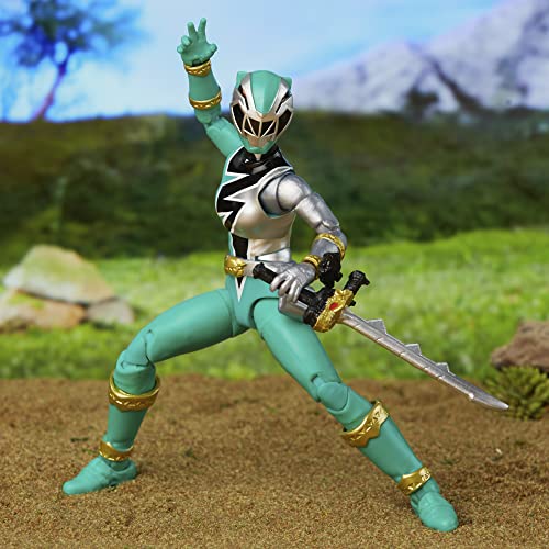 Power Rangers Lightning Collection Dino Fury Green Ranger 6-inch Scale Action Figure, Toys and Action Figures for Kids Ages 4 and Up