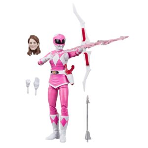 hasbro toys power rangers lightning collection 6" mighty morphin pink ranger collectible action figure toy with accessories