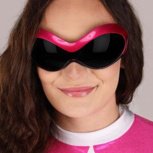 Disguise Sabans Mighty Morphin Power Rangers Pink Ranger Sassy Womens Adult Bodysuit Costume, Pink/White, Large/12-14