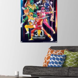 Power Rangers - 30th Group Wall Poster with Push Pins