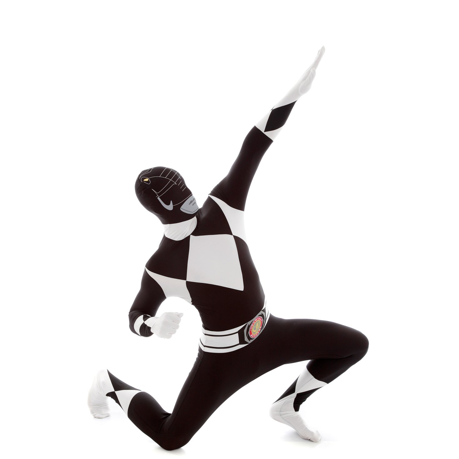 Morphsuits Men's Power Rangers, Black, Large