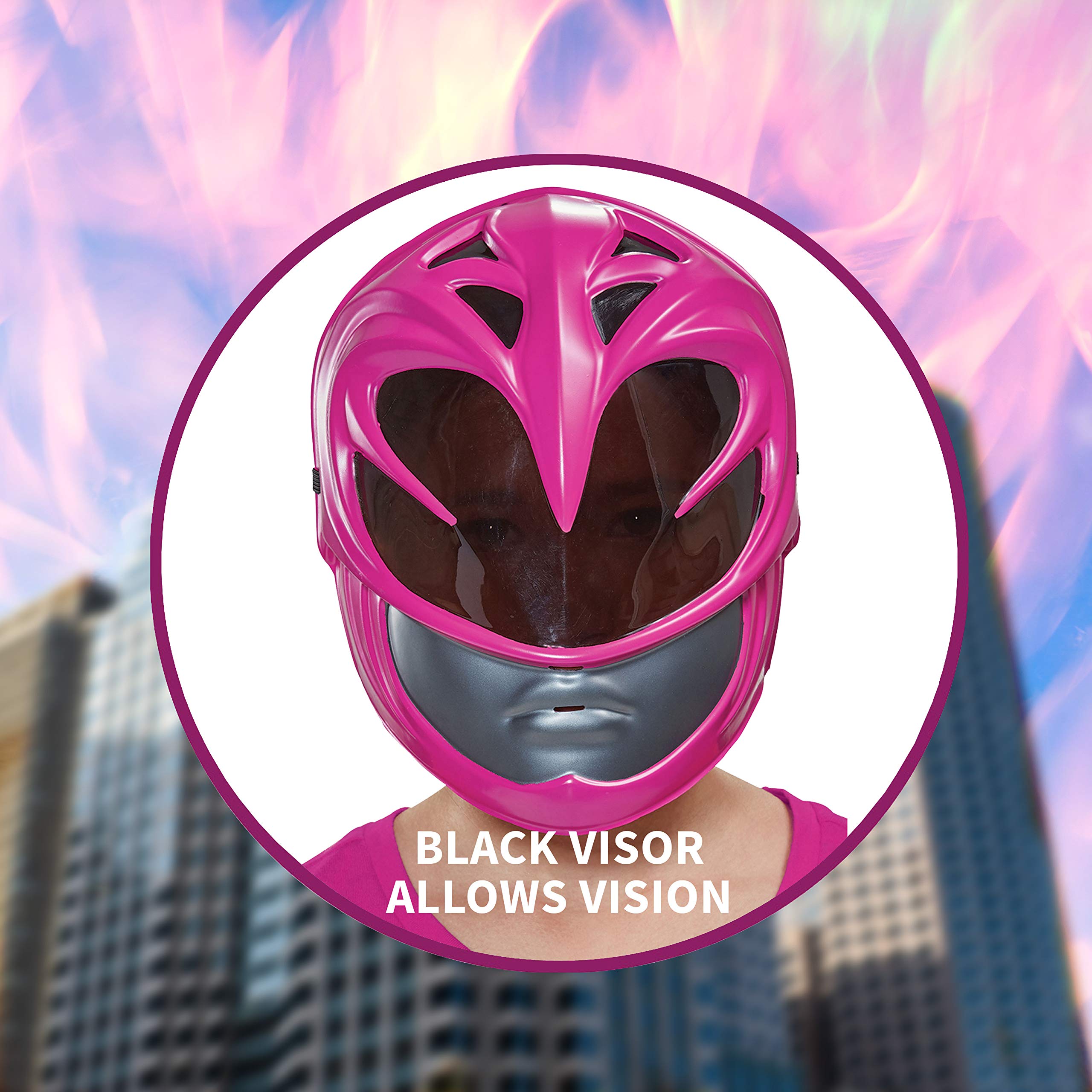 Disguise Pink Power Ranger Movie Mask, One Size