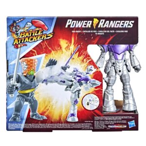 Power Rangers Dino Fury Battle Attackers 2-Pack Void Knight vs. Snageye Martial Arts Kicking Action Figure Toys Inspired by TV Ages 4 and Up