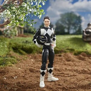 Power Rangers Lightning Collection Mighty Morphin Black Ranger 6-Inch Premium Collectible Action Figure Toy with Accessories