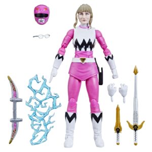 power rangers lightning collection lost galaxy pink ranger 6-inch premium collectible action figure toy with accessories, kids ages 4 and up