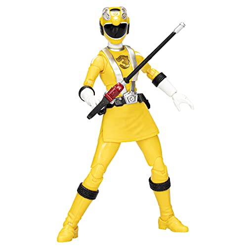 Power Rangers Lightning Collection RPM Yellow Ranger 6-Inch Premium Collectible Action Figure Toy with Accessories, Kids Ages 4 and Up