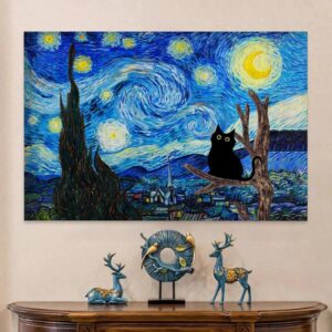 VBKYFNZ Cat Poster Decorative Painting Canvas Wall Art Living Room Posters Bedroom Painting 12x18inch(30x45cm) Unframe-Cat