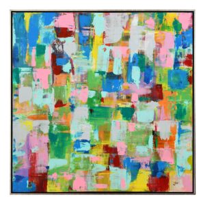 Framed wall art Hand Painted Abstract Oil Painting Wall Art Modern Wall Decor for living room, bedroom, kitchen, hallway, office, dining room, bar