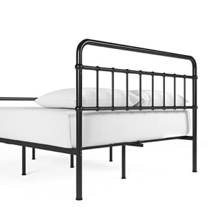 ZINUS Florence Metal Platform Bed Frame / Mattress Foundation / No Box Spring Needed / Easy Assembly, Black, Queen