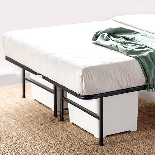 Zinus SmartBase Essential Mattress Foundation with Bamboo Slats / Metal Platform Bed Frame / Sustainable Bamboo Slat Support / No Box Spring Needed / Easy Assembly, Queen