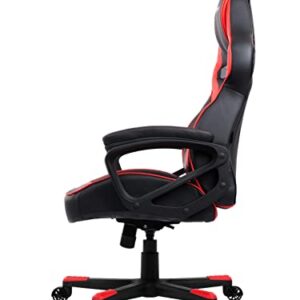 Arozzi - Milano Ergonomic Computer Gaming/Office Chair with Swivel, Tilt, Rocker, Adjustable Height and Adjustable Lumbar Support - Red