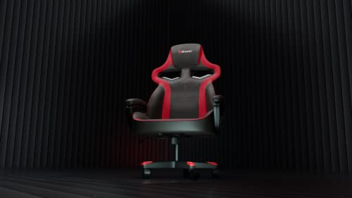 Arozzi - Milano Ergonomic Computer Gaming/Office Chair with Swivel, Tilt, Rocker, Adjustable Height and Adjustable Lumbar Support - Red