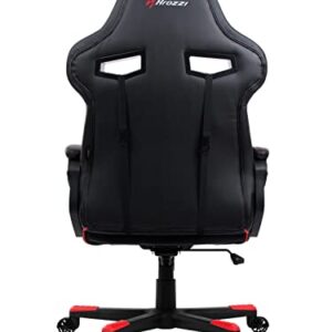 Arozzi - Milano Ergonomic Computer Gaming/Office Chair with Swivel, Tilt, Rocker, Adjustable Height and Adjustable Lumbar Support - Red