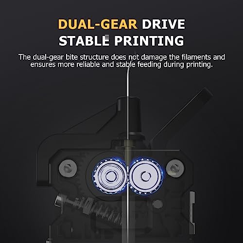 Official Creality Direct Drive Sprite Extruder SE Kit, Dual Gear Extruder with 5PCS d0.4mm MK Nozzles for Creality Ender 3/Ender 3 V2/Ender 3 Pro/Ender 5/Ender 5 Pro/Ender 5 Plus/CR 10 3D Printers