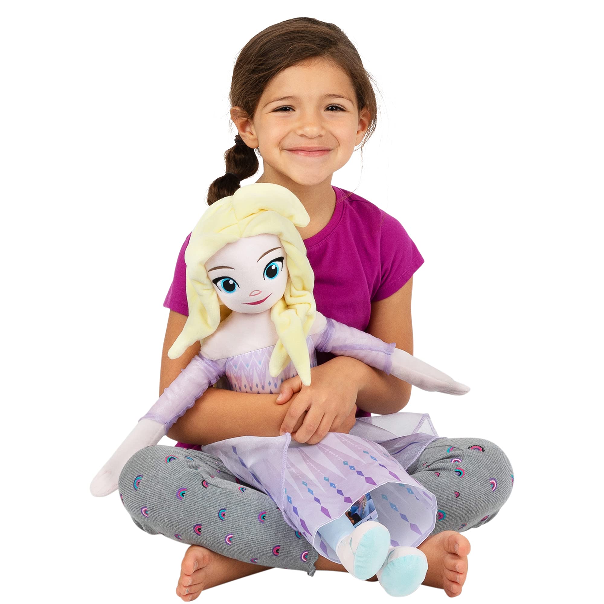 Disney Frozen Elsa Kids Bedding Super Soft Plush Cuddle Pillow Buddy, "Official" Disney Product By Franco