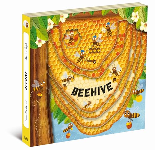 Discovering the Busy World of the Beehive (Happy Fox Books) Board Book Teaches Kids Ages 3-6 about Bees, Exploring a Hive with Each Page, plus Educational Facts and Vocabulary Words (Peek Inside)