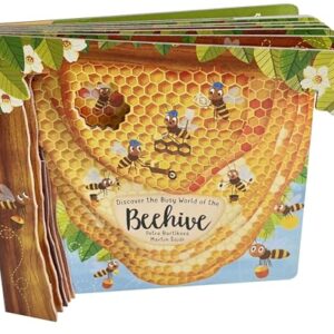 Discovering the Busy World of the Beehive (Happy Fox Books) Board Book Teaches Kids Ages 3-6 about Bees, Exploring a Hive with Each Page, plus Educational Facts and Vocabulary Words (Peek Inside)