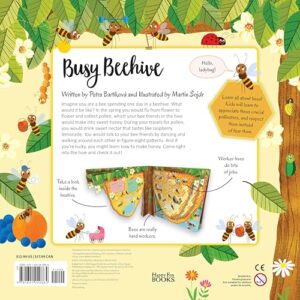 Discovering the Busy World of the Beehive (Happy Fox Books) Board Book Teaches Kids Ages 3-6 about Bees, Exploring a Hive with Each Page, plus Educational Facts and Vocabulary Words (Peek Inside)