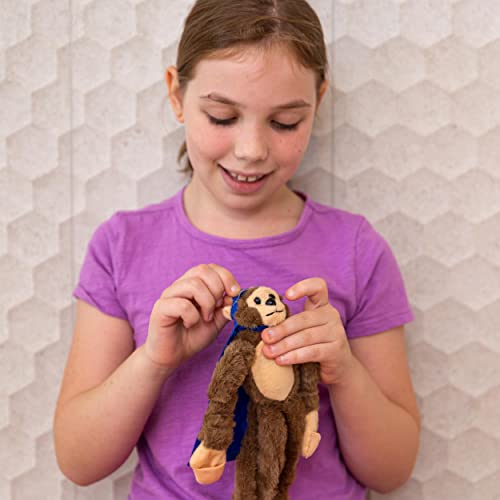 Set of 3 Flying Flingshot Howler Monkeys Plush Toys with Sound, 11.5''H