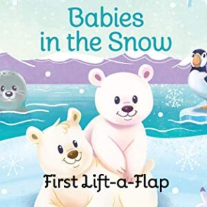 Babies in the Snow Gift Set: Includes Lift-A-Flap Board Book and Cuddly Plush Toy Friend for Birthdays, Baby Showers, Christmas and Easter Basket Stuffers Ages 0 - 4