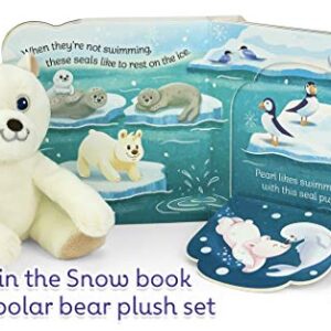 Babies in the Snow Gift Set: Includes Lift-A-Flap Board Book and Cuddly Plush Toy Friend for Birthdays, Baby Showers, Christmas and Easter Basket Stuffers Ages 0 - 4