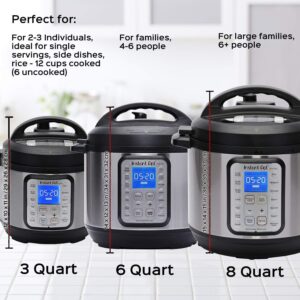 Instant Pot Duo Plus 9-in-1 Electric Pressure Cooker, Slow Cooker, Rice Cooker, Steamer, Sauté, Yogurt Maker, Warmer & Sterilizer, Includes App With Over 800 Recipes, Stainless Steel, 3 Quart