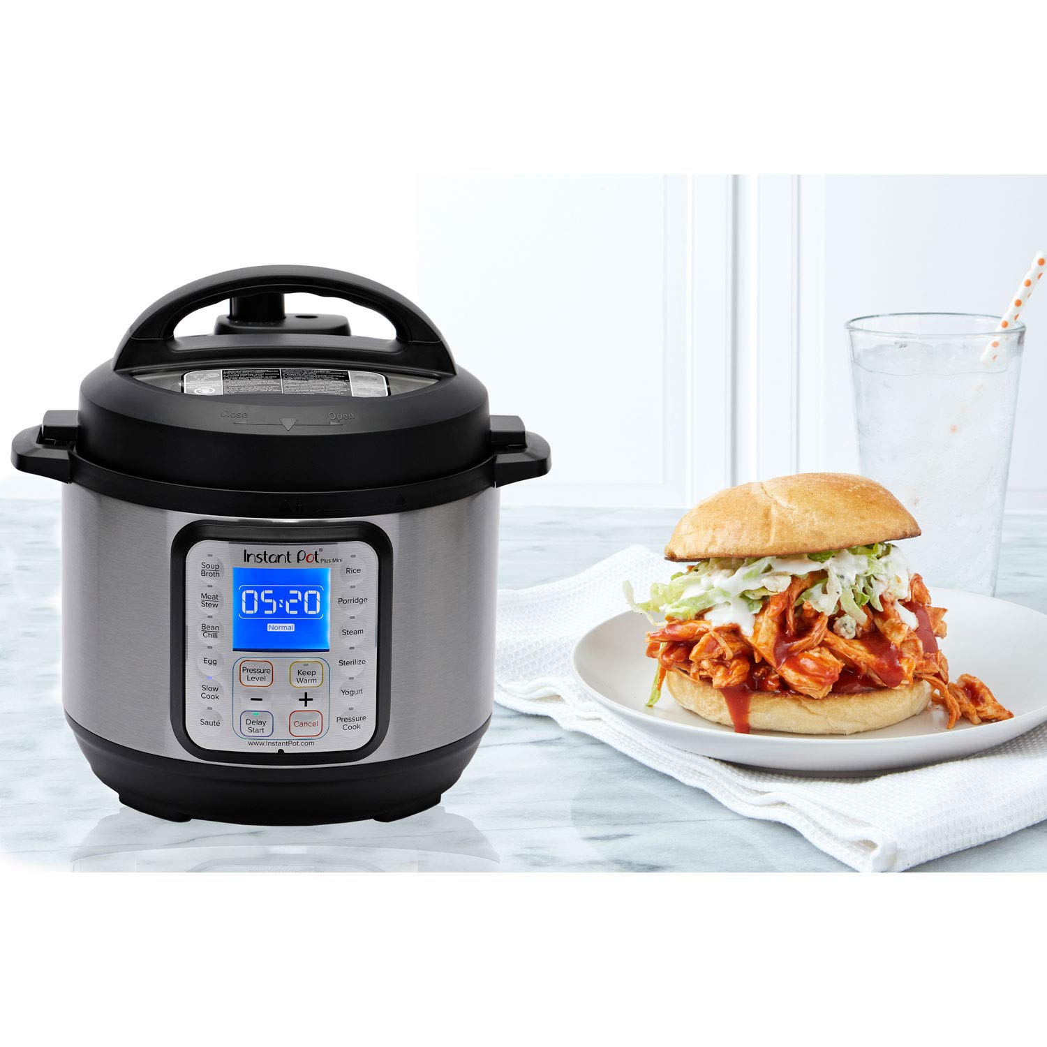 Instant Pot Duo Plus 9-in-1 Electric Pressure Cooker, Slow Cooker, Rice Cooker, Steamer, Sauté, Yogurt Maker, Warmer & Sterilizer, Includes App With Over 800 Recipes, Stainless Steel, 3 Quart