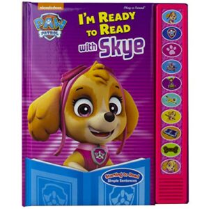 paw patrol - i'm ready to read with skye - interactive read-along sound book - great for early readers - pi kids